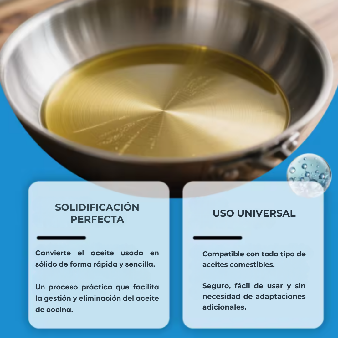 EcoSolid™ OilBlock – Solidificador de Aceite